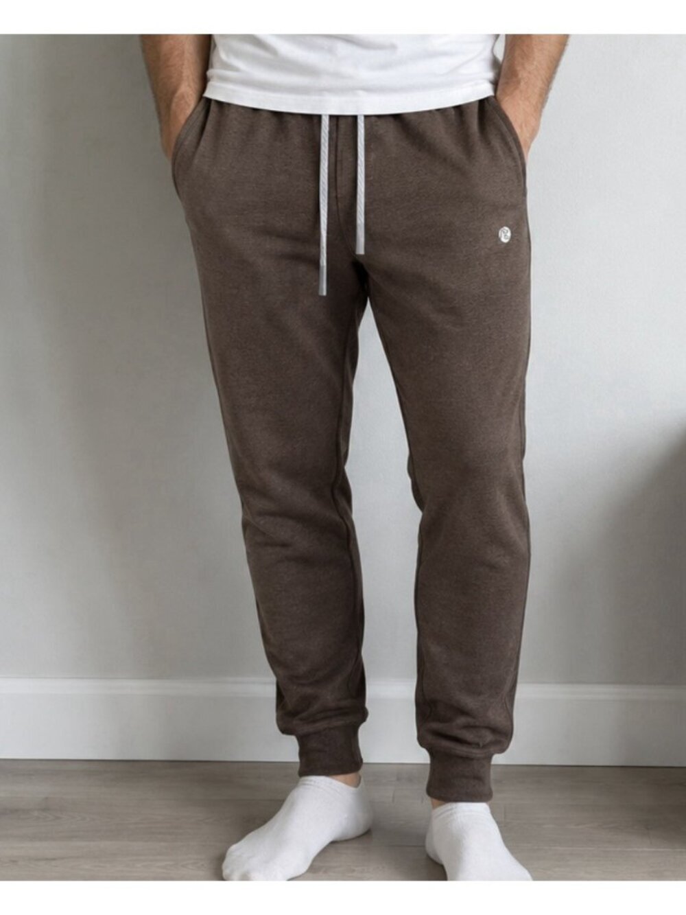 NEW Rhoback Performance Jogger Pants Mens Large Brown Athletic Athleisure